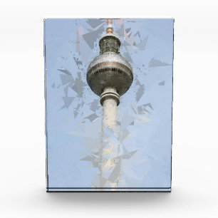 Berlin TV Tower Abstract Germany Travel Art Photo Block