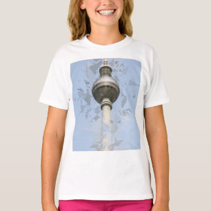 Berlin TV Tower Abstract Germany Travel Art T-Shirt