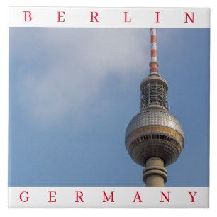 Berlin TV Tower view ceramic tile
