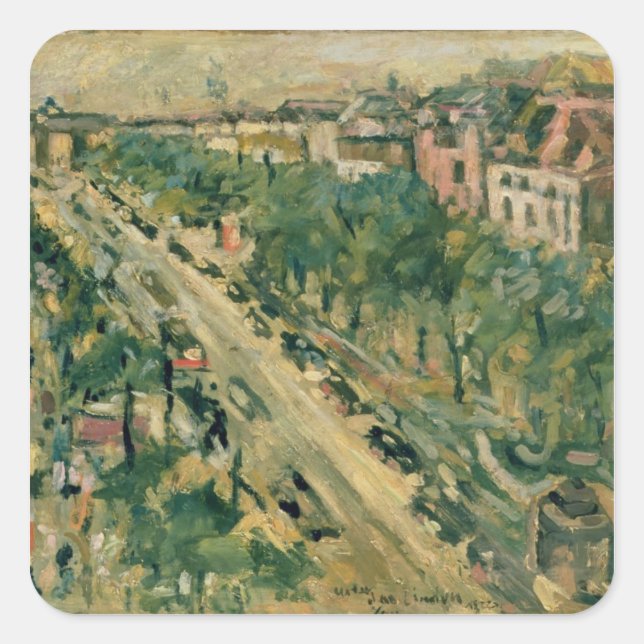 Berlin, Unter den Linden, 1922 Square Sticker (Front)