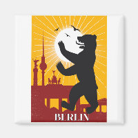 Berlin vintage poster travel