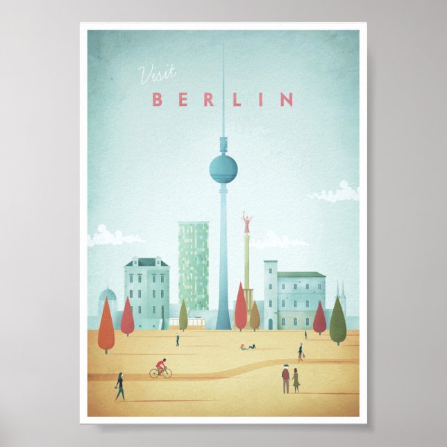 Berlin Vintage Travel Poster (Front)
