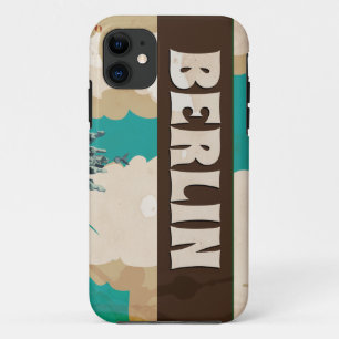 Berlin Vintage Travel Poster iPhone 11 Case