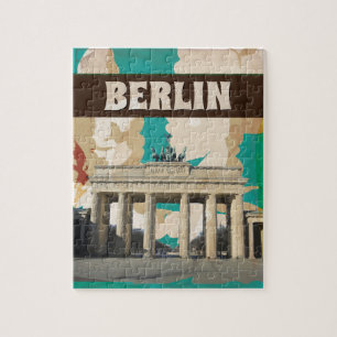 Berlin Vintage Travel Poster Jigsaw Puzzle
