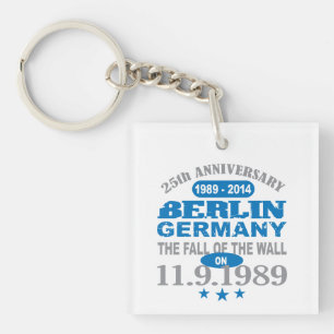 Berlin Wall Germany 25 Year Anniversary Key Ring