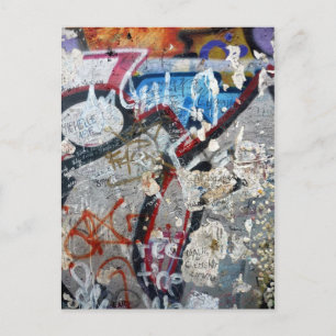berlin wall remants postcard