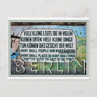 Berlin Wall Street Art Collection - 1 of 7 Postcard