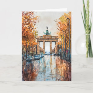 Berlin Watercolor 3 Card