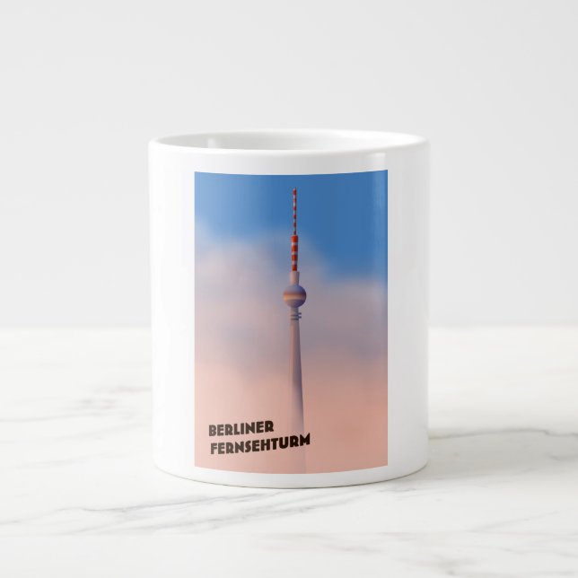 Berliner Fernsehturm ,Berlin TV tower Large Coffee Mug (Front)