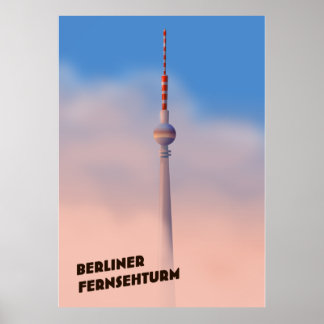 Berliner Fernsehturm ,Berlin TV tower Poster