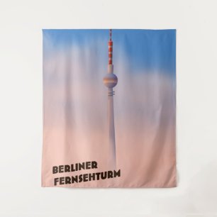 Berliner Fernsehturm ,Berlin TV tower Poster Tapestry