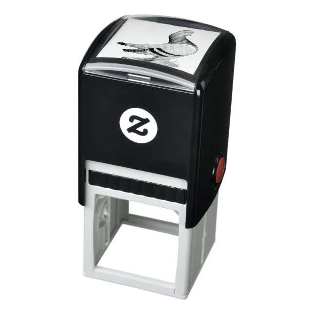 Berliner Tumbler Pigeon Blue Bar Self-inking Stamp (Product)