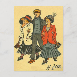 Berliners - Zille - Vintage Motive Postcard