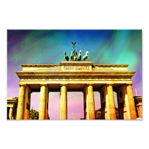 Berlin's Brandenberg Gate Paintin Photo Print