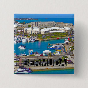 Bermuda 15 Cm Square Badge