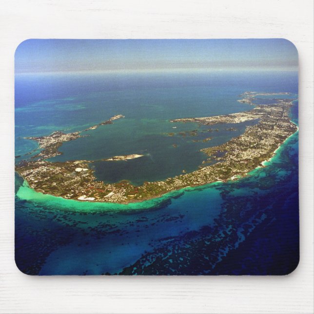 Bermuda Aerial Photograph Mouse Mat (Front)
