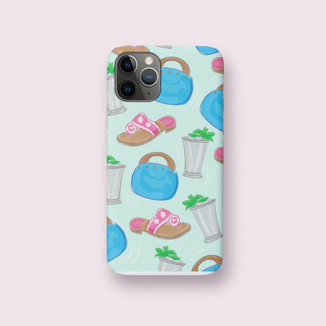 Bermuda Bag Sandals Mint Julep Preppy Case-Mate iPhone Case (Creator Uploaded)
