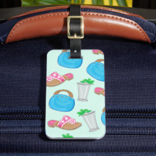 Bermuda Bag Sandals Mint Julep Preppy Luggage Tag