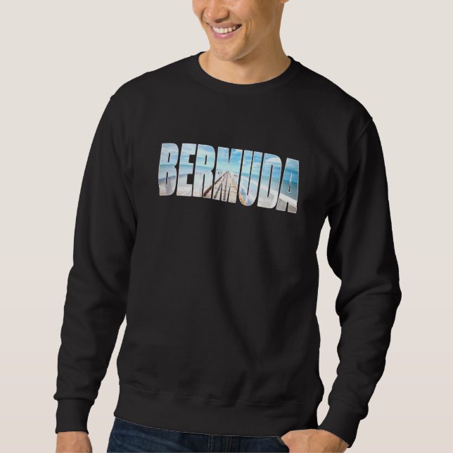 Bermuda Beach Sand Ocean Summer Keepsake Souvenir Sweatshirt (Front)
