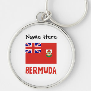 Bermuda Bermudian Flag Personalised  Key Ring