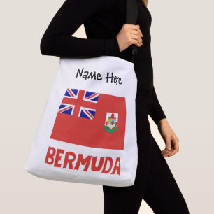 Bermuda Bermudian Flag Personalised Name Crossbody Bag