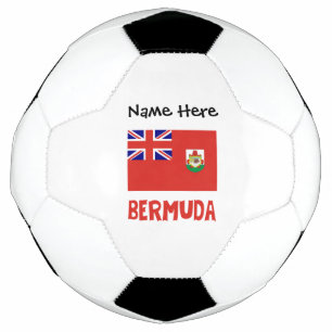 Bermuda Bermudian Flag Personalised Name  Football