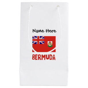 Bermuda Bermudian Flag Personalised Name Small Gift Bag
