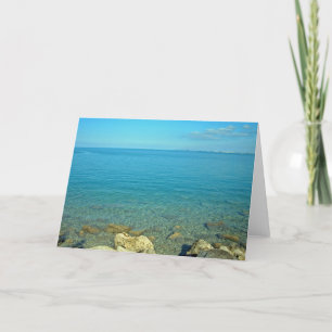 Bermuda Blue Green Waters Card