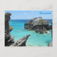 Bermuda Blue Ocean Rocky Beach Travel Photo