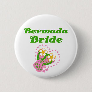 Bermuda Bride 6 Cm Round Badge