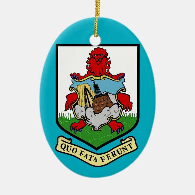 Bermuda* Coat of Arms Christmas Ornament (Front)