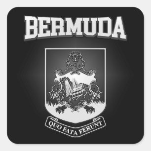 Bermuda Coat of Arms Square Sticker