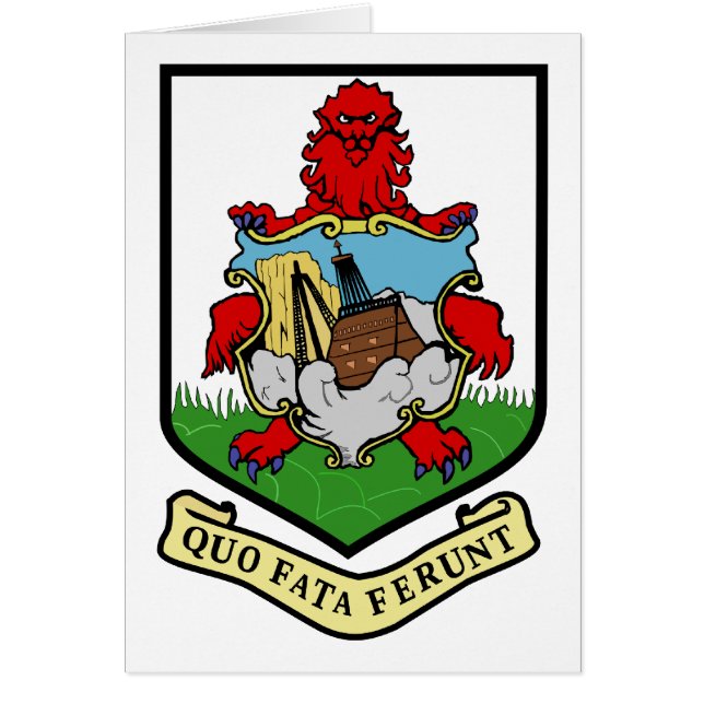 Bermuda Coat Of Arms With Motto (Front)