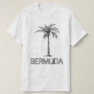 Bermuda coconut tree black & white design T-Shirt