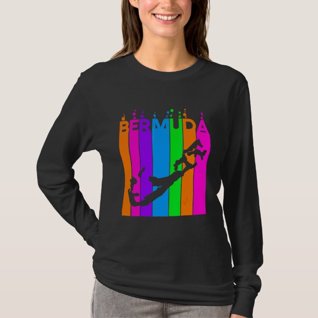 Bermuda Colourful Bubbles T-Shirt (Front)