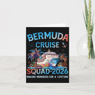 Bermuda Cruise Squad 2026 Family Vacation  Card