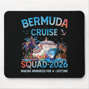 Bermuda Cruise Squad 2026 Family Vacation Mouse Mat