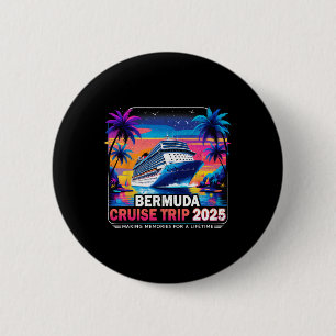 Bermuda Cruise Trip 2025 Sunset Vacation Gift 3 6 Cm Round Badge