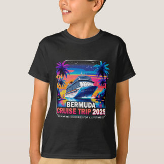 Bermuda Cruise Trip 2025 Sunset Vacation Gift 3 T-Shirt