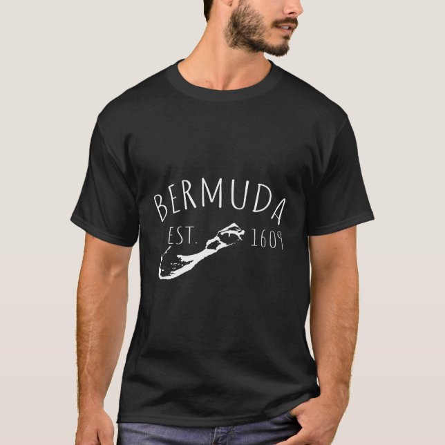 Bermuda Est 1609 Or T-Shirt (Front)