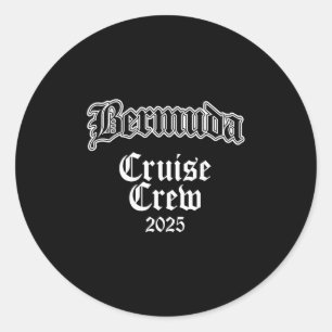 Bermuda Family Cruise Crew 2025 Classic Round Sticker