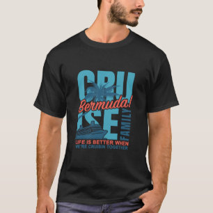 Bermuda Family Cruise Cute Matching Ocean Trip Vac T-Shirt