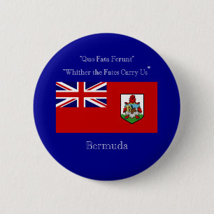 Bermuda Flag and Motto 6 Cm Round Badge