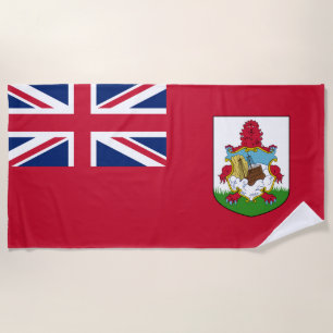 Bermuda Flag (Bermudian) (Caribbean Islands) Beach Towel