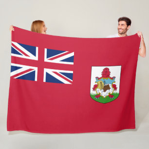 Bermuda Flag (Bermudian) (Caribbean Islands) Fleece Blanket