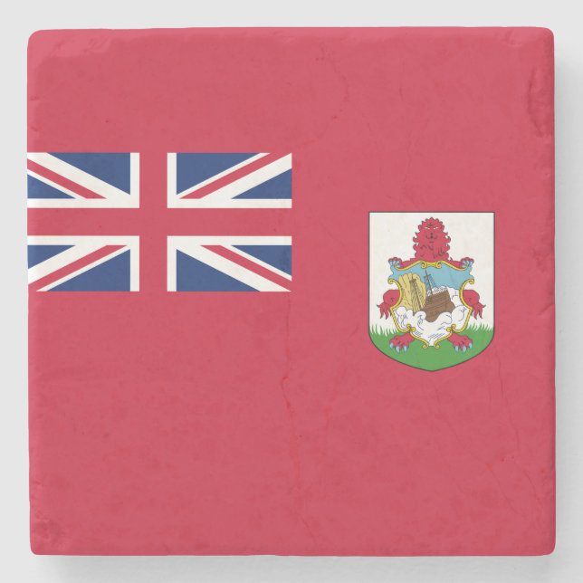 Bermuda Flag (Bermudian) (Caribbean Islands) Stone Coaster (Front)