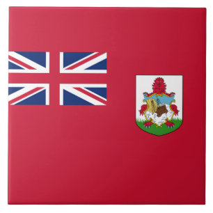 Bermuda Flag (Bermudian) (Caribbean Islands) Tile