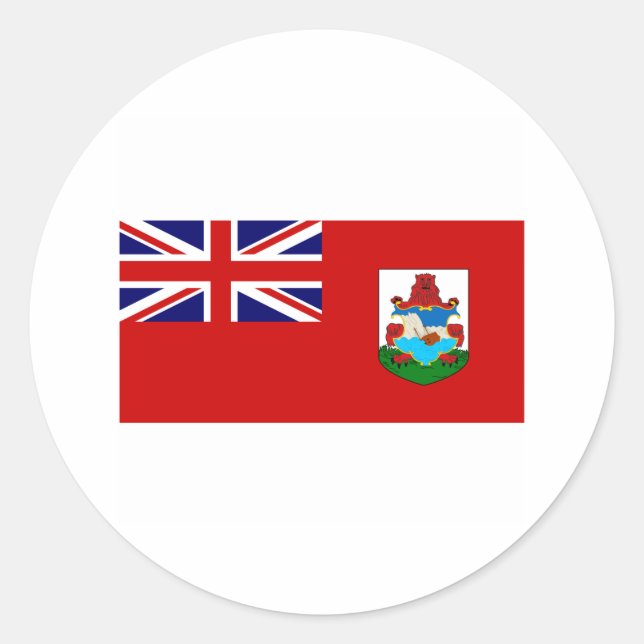 Bermuda FLAG International Classic Round Sticker (Front)