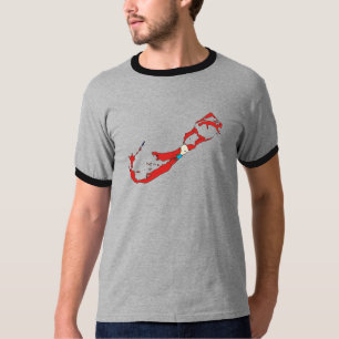 Bermuda Flag Map full size T-Shirt