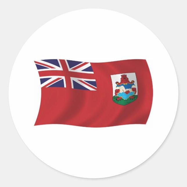 Bermuda Flag Sticker (Front)